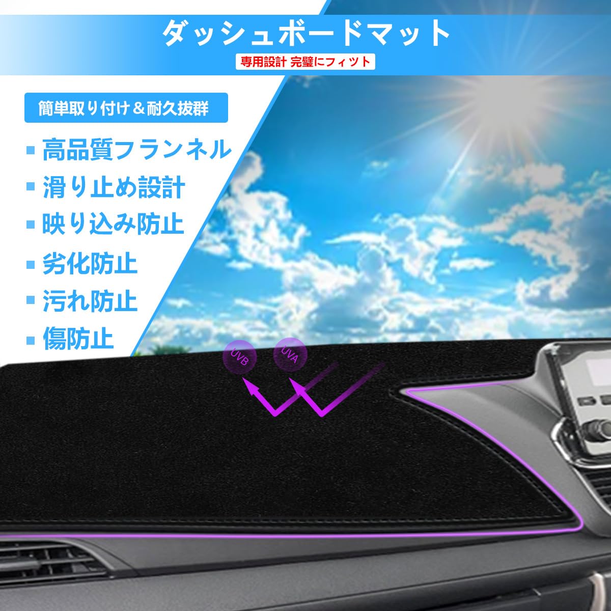 Amazon | ZdeduoCar ダッシュボードマット ホンダ 新型 N-BOX JF3 JF4